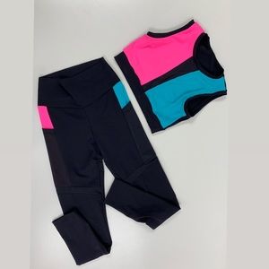 Sport set, sport bra, legging, size xs